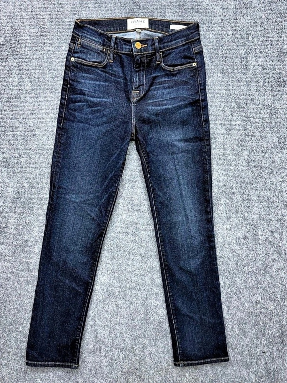Frame Denim Le High Straight Jeans Women's size 26 26x27 dark wash